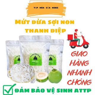 500gr mứt dừa thanh điệp vị lá dứa đặc sản bến tre
