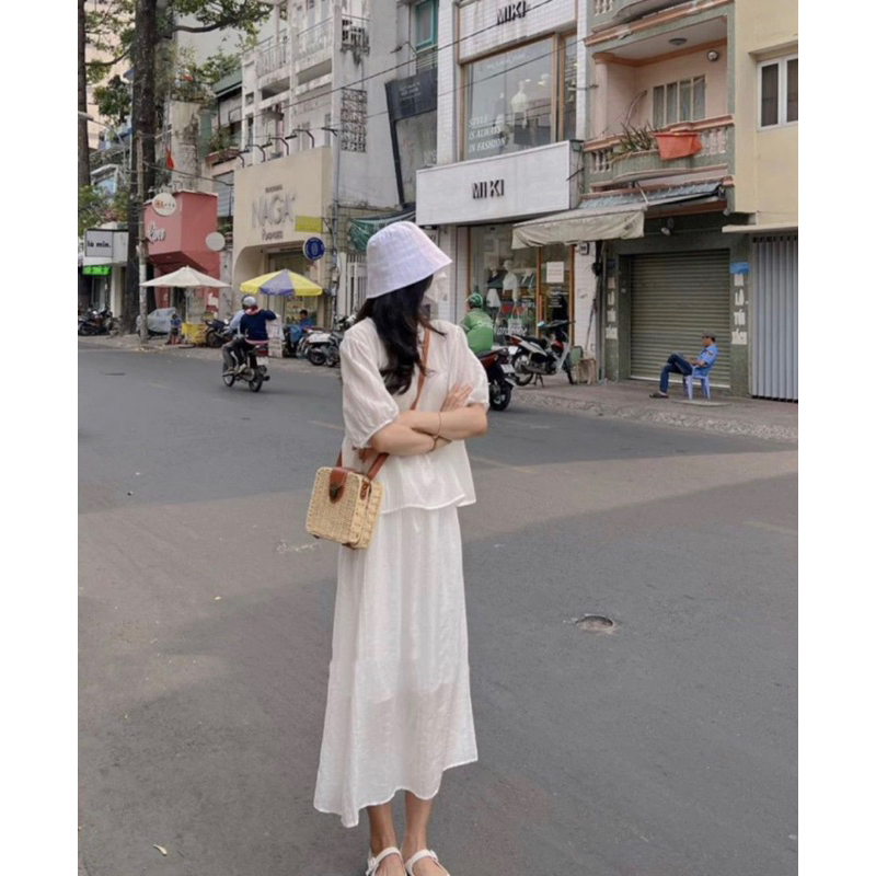 Set babydoll dáng dài