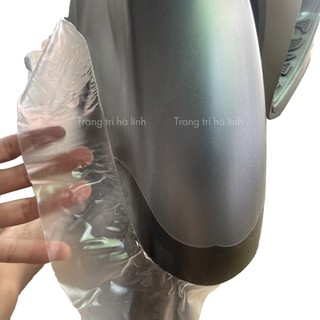 Decal trong suốt dán xe đế kiếng keo dẻo, miếng dán chống trầy xước laptop điện thoại