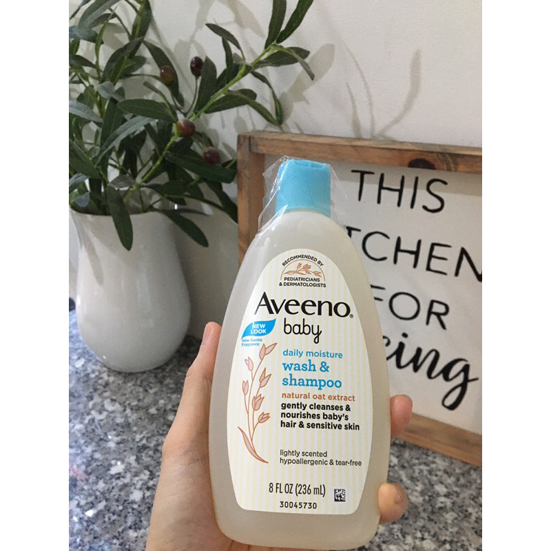 👼🏻 Aveeno Baby Wash & Shampoo - 236mL