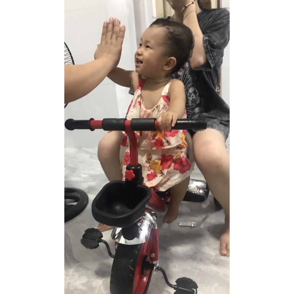 XE ĐẠP XÍCH LÔ TẢI TRỌNG 45KG CHO 2 BÉ CHƠI