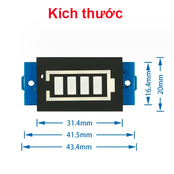 Mạch Led báo mức pin - 1S - 2S - 3S - 4S