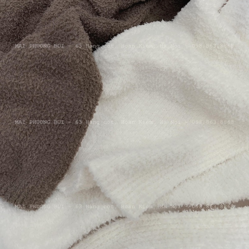 Áo Khoaca Cardigan Dáng Dài Bông Xù Hàng QCCC