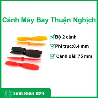 Bộ 2 cánh máy bay thuận nghịch 75mm trục 1mm