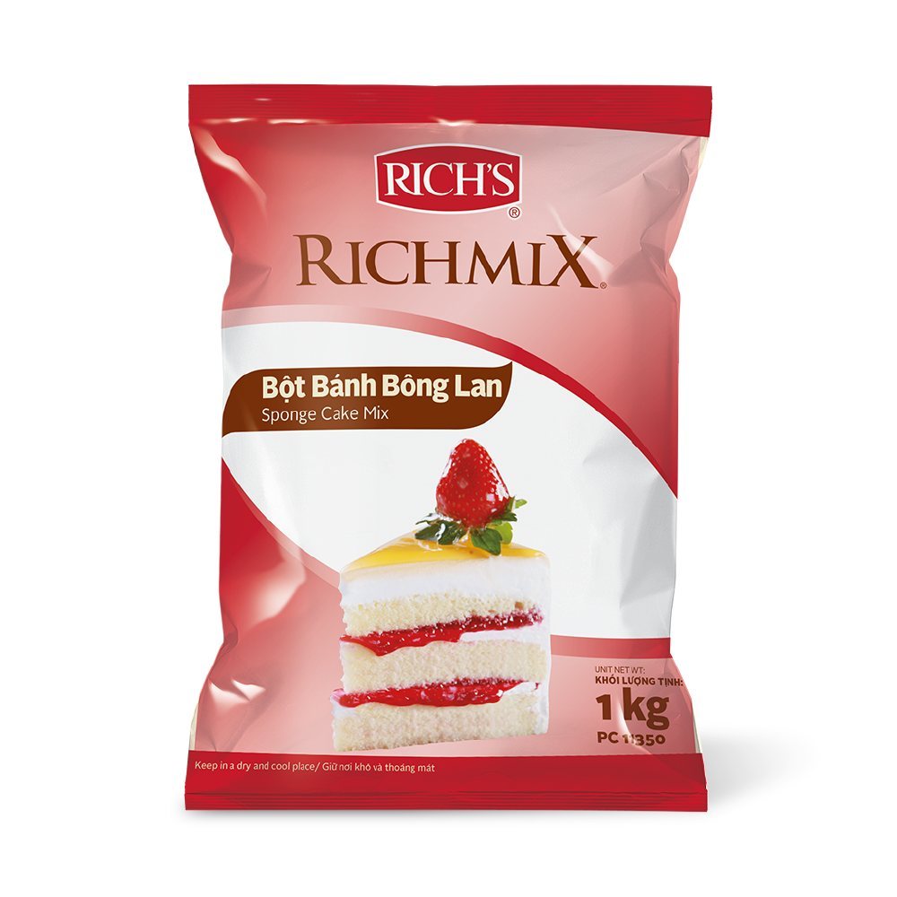 Bột bánh bông lan trộn sẵn Richmix (gói 1kg)