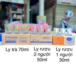 30.7.4 - 12 cái ly rượu bầu, ly rượu 12 trắng, ly trà bông, ly uống, ly thủy tinh