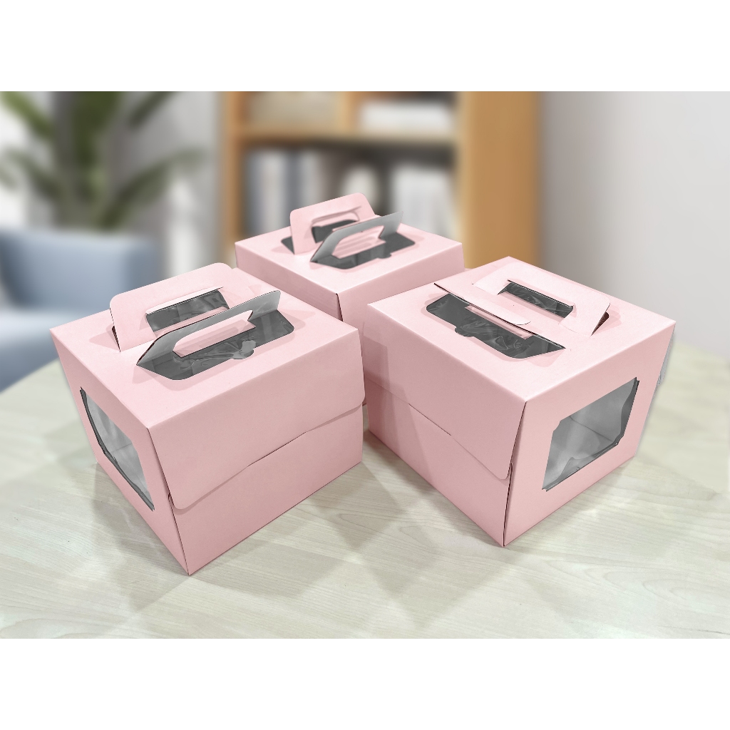 COMBO 10 HỘP ĐỰNG BÁNH KEM - HỒNG MINT