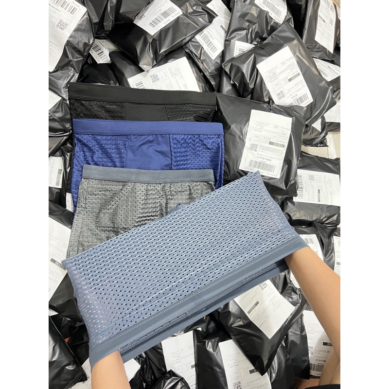 Hộp 4 quần boxer nam thông hơi cao cấp