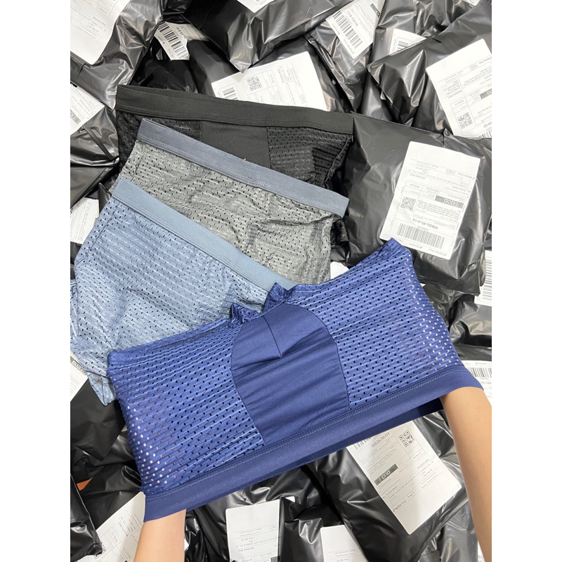 Hộp 4 quần boxer nam thông hơi cao cấp