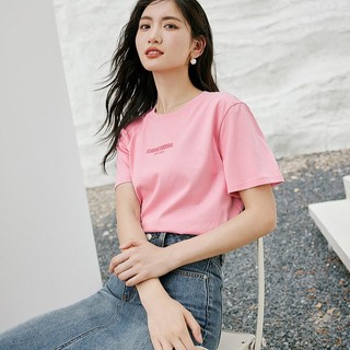 Áo Thun Nữ Cotton 100% Màu Hồng Trẻ Trung Tôn Dáng Sáng Da, Form Dáng Vừa Vặn, Thiết Kế Mùa Thu 2023