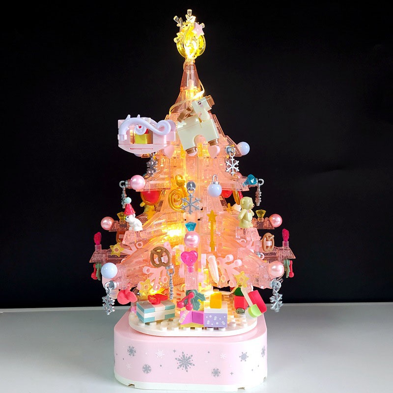 Đồ Chơi Lắp Ráp Kiểu Lego Noel Mô Hình Cây Thông Giáng Sinh Merry Christmas Có Đèn Và Phát Nhạc No.605024, 605029