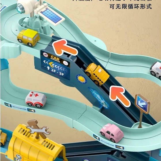 Mô hình lắp ráp đường đua PIKAPU đồ chơi xếp hình nhựa abs cao cấp, an toàn cho bé