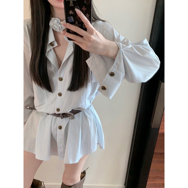 ROSALEE Đầm sơmi tay dài basic - GISTY DRESS