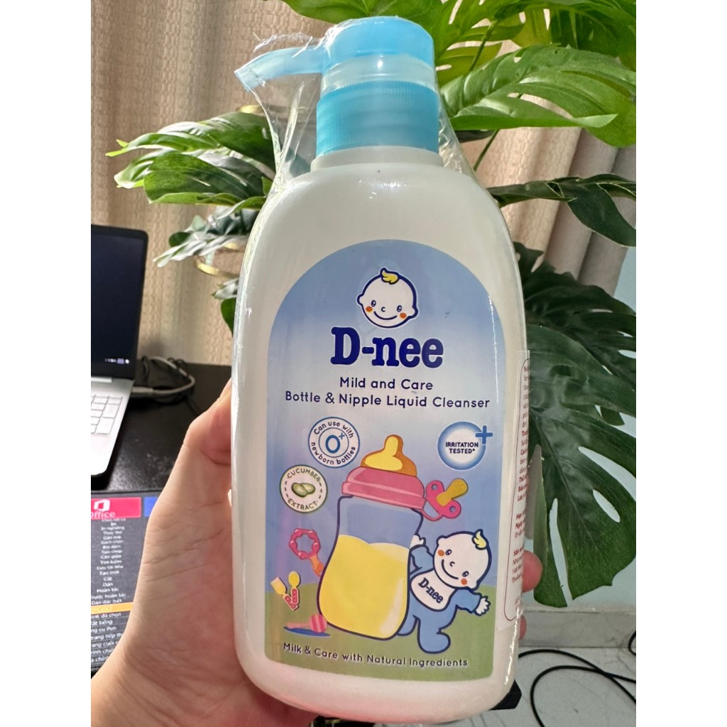 Combo 3 túi rửa bình sữa, rau củ Dnee Thái Lan  hàng nhập khẩu chính hãng