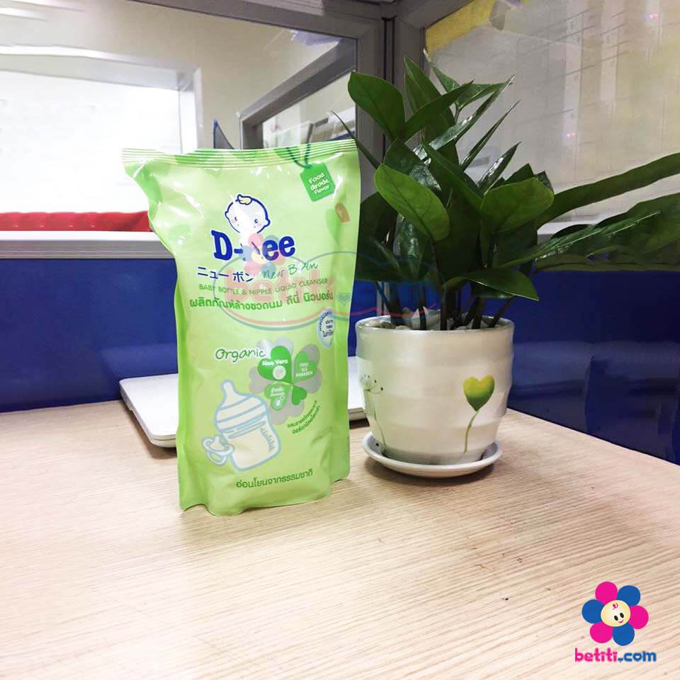 Combo 3 túi rửa bình sữa, rau củ Dnee Thái Lan  hàng nhập khẩu chính hãng