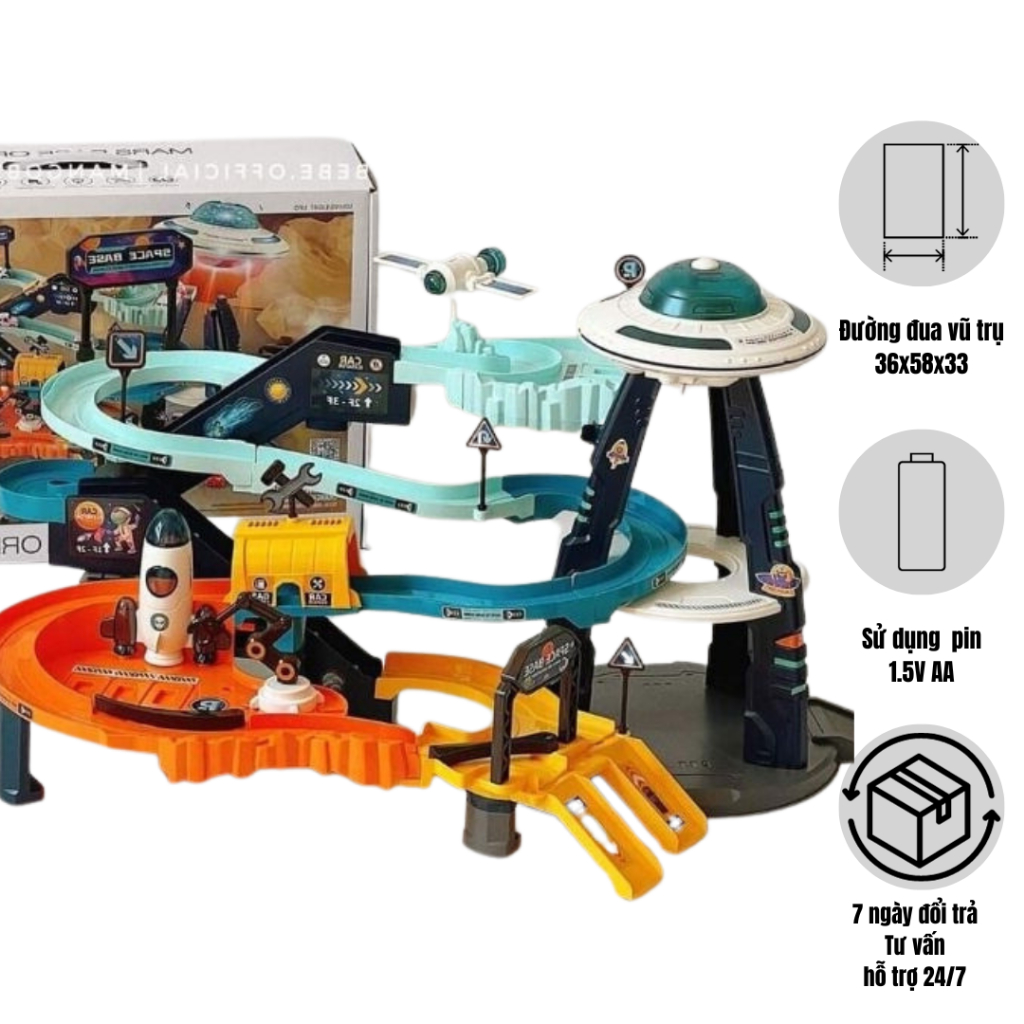 Mô hình lắp ráp đường đua PIKAPU đồ chơi xếp hình nhựa abs cao cấp, an toàn cho bé