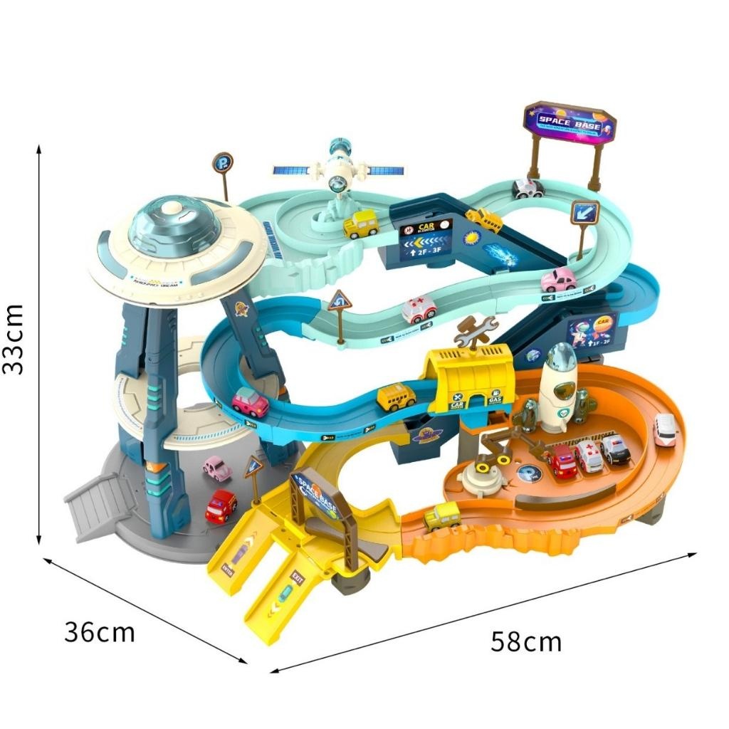 Mô hình lắp ráp đường đua PIKAPU đồ chơi xếp hình nhựa abs cao cấp, an toàn cho bé