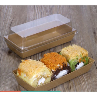 10 - 50 hộp giấy kraft nâu 1985 - khay giấy kraft e1985
