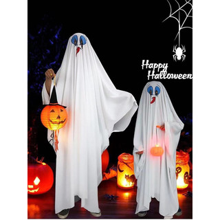 Áo choàng hoá trang Halloween ma trắng đáng yêu