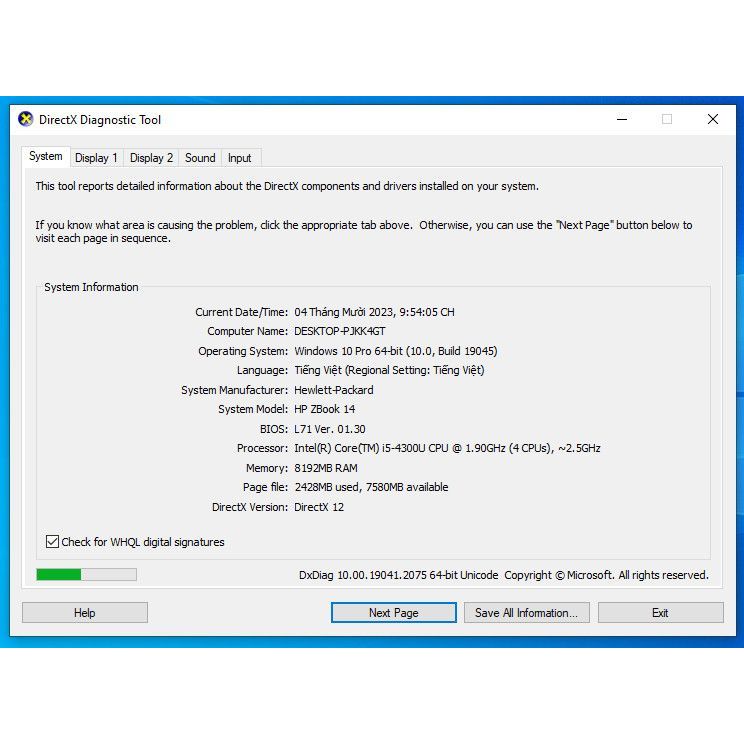Laptop HP ZBook 14 Mobile Workstation máy trạm di động i5/8Gb/ssd120Gb cạc rời AMD 8500M 1GB, màn 2 sọc còn lại ok