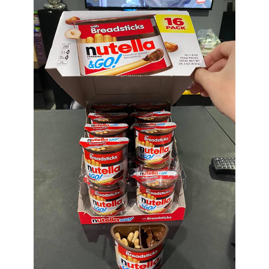 🍁  Bánh Que Chấm Bơ Hạt Phỉ Nutella & Go 52gr