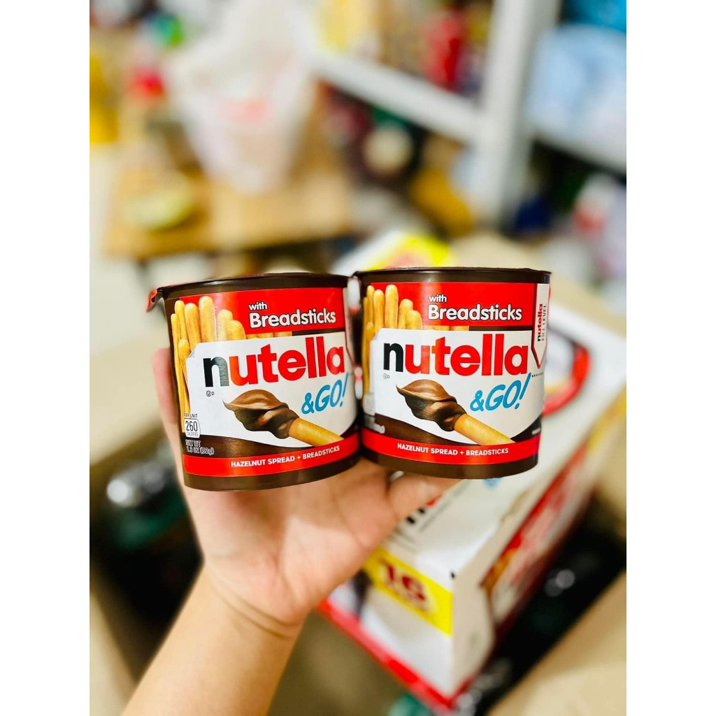 🍁  Bánh Que Chấm Bơ Hạt Phỉ Nutella & Go 52gr
