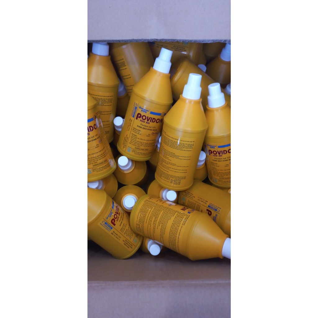 Dung dịch sát khuẩn POVIDON 10% chai 500ml/ Lốc10 chai 20ml