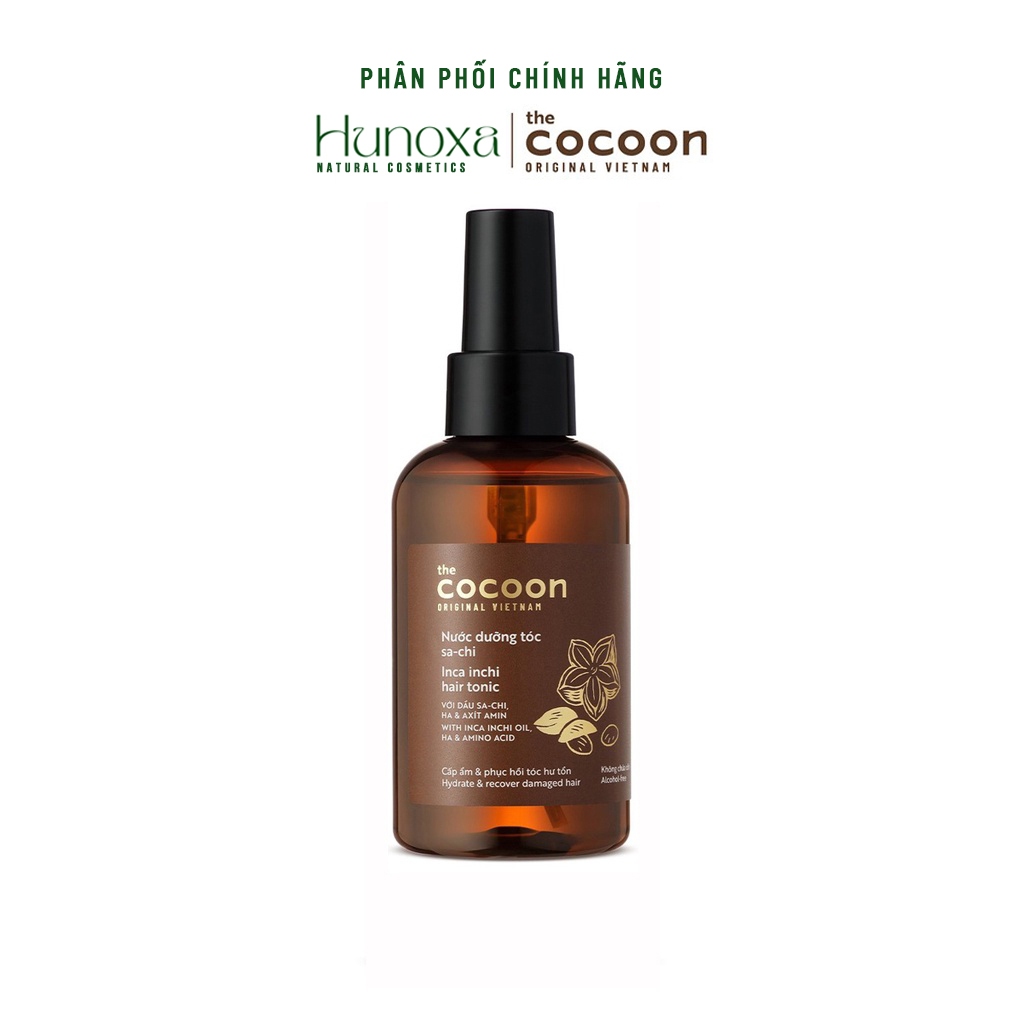 Nước dưỡng tóc sa-chi Cocoon, serum tinh dầu giúp bảo vệ tóc khỏi tia UV, làm mềm và phục hồi tóc 140ml - HUNOXA