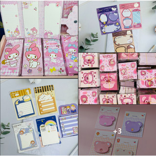 Giấy note hình gấu dễ thương, sổ giấy note hình medoly dễ thương, giấy note mini in hình hoạt hình dễ thương