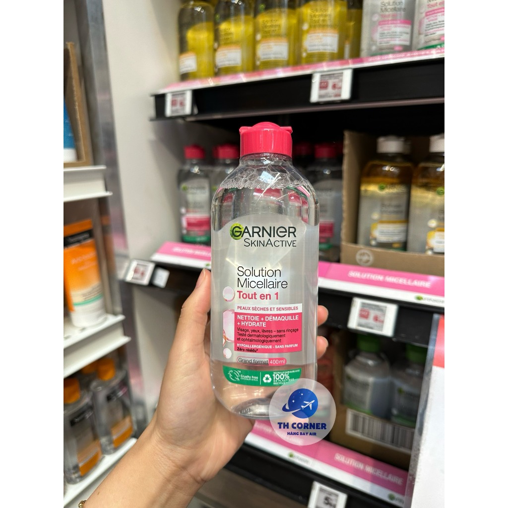 Nước Tẩy Trang làm sạch sâu dịu nhẹ cho mọi loại da - Garnier Micellar Cleansing Water 400ml