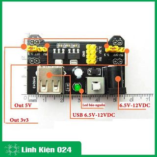 Combo module nguồn Ams1117 3V3-5V và Board Test MB-102