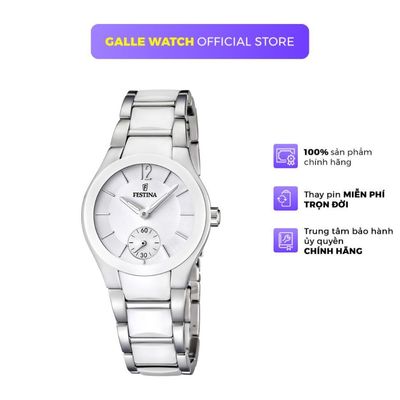 Đồng hồ nữ Festina F16588/1 mặt kính cứng cao cấp, chống nước 3ATM, dây thép đeo tay thời trang, thanh lịch