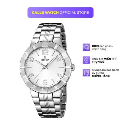 Đồng hồ nữ Festina F16711/1 mặt kính cứng, chống nước 5 ATM, dây thép đeo tay cao cấp, thời trang, thanh lịch