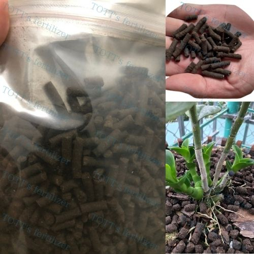 Phân trùn quế dạng viên nén Cuốc Vàng - Phân hữu cơ trùn quế cao cấp - Chuyên dùng cho lan, hoa hồng, cây cảnh