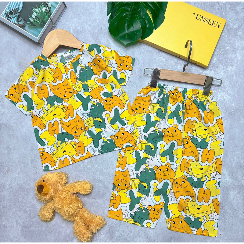 BỘ TOLE BÉ TRAI TAY NGẮN QUẦN DÀI 9-37kg