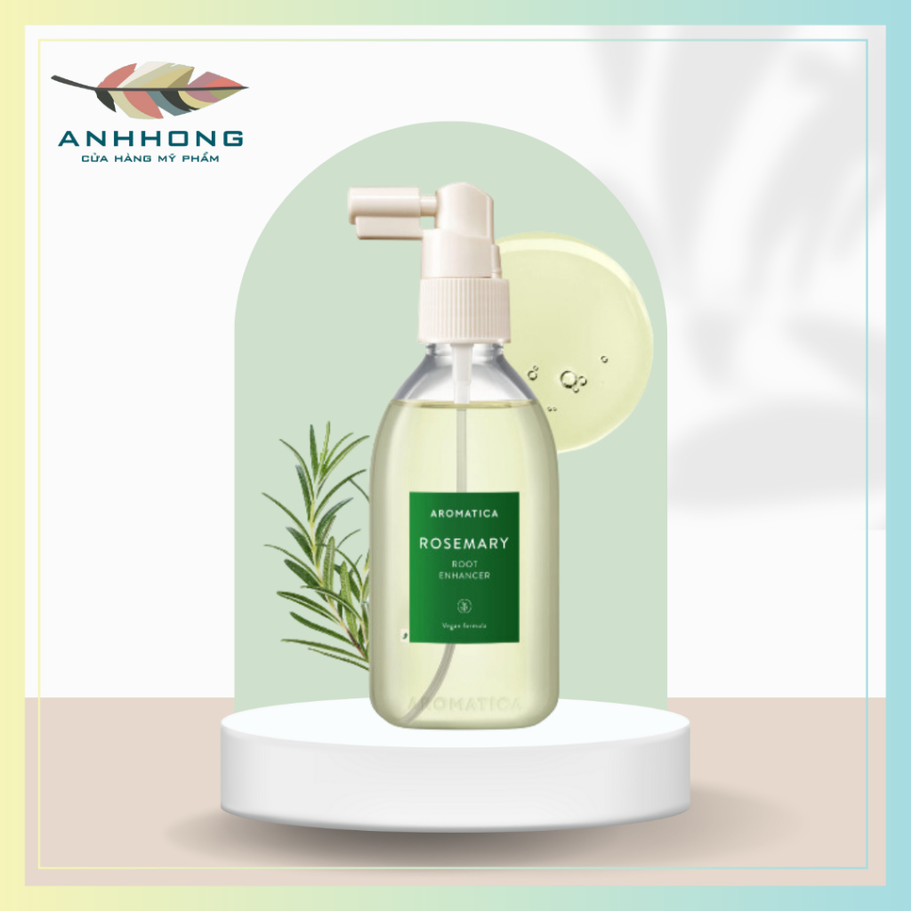 Xịt dưỡng tóc, kích thích mọc tóc AROMATICA Rosemary Root Enhancer 100ml