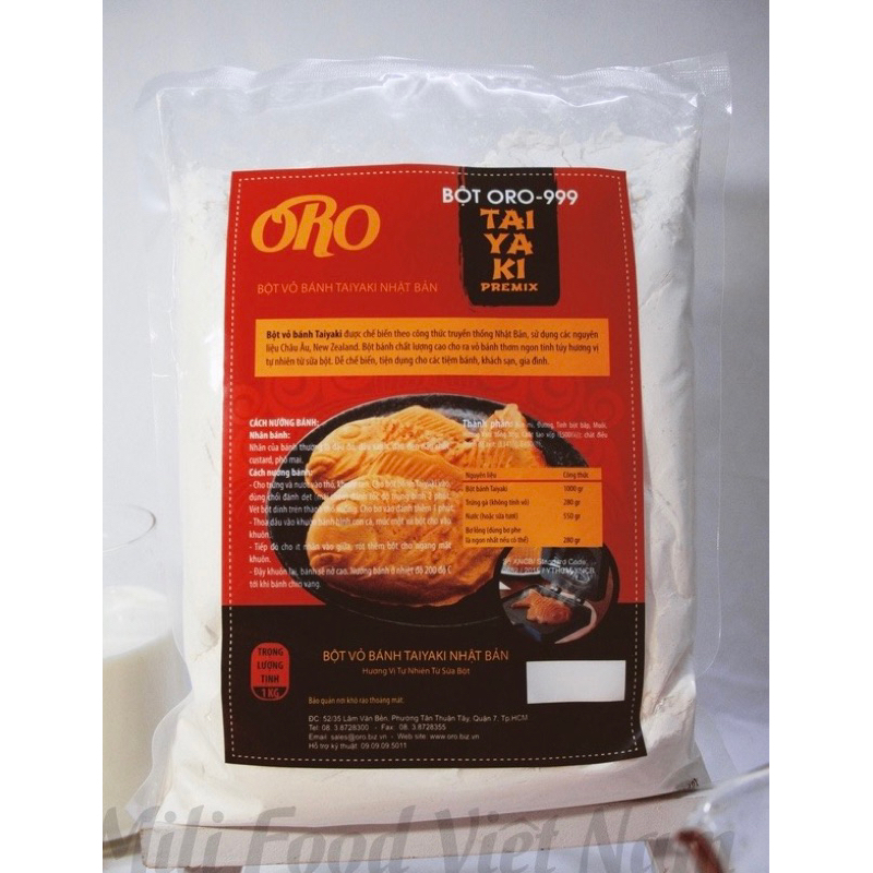 Bột Trộn Sẳn Bánh Cá Taiyaki Oro 1kg