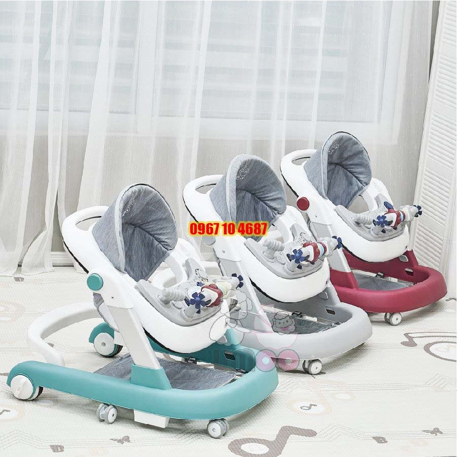 Xe tập đi đa năng Umoo UM 02115, Xe tập đi em bé an toàn bảo hành 12 tháng