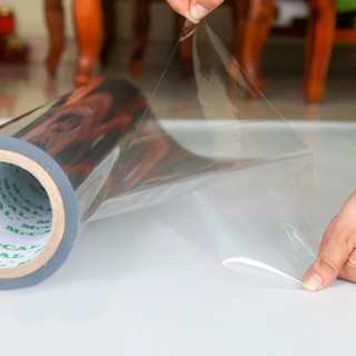 Decal nilon trong suốt dán laptop chống trầy, decan trong suốt dán xe máy tủ lạnh