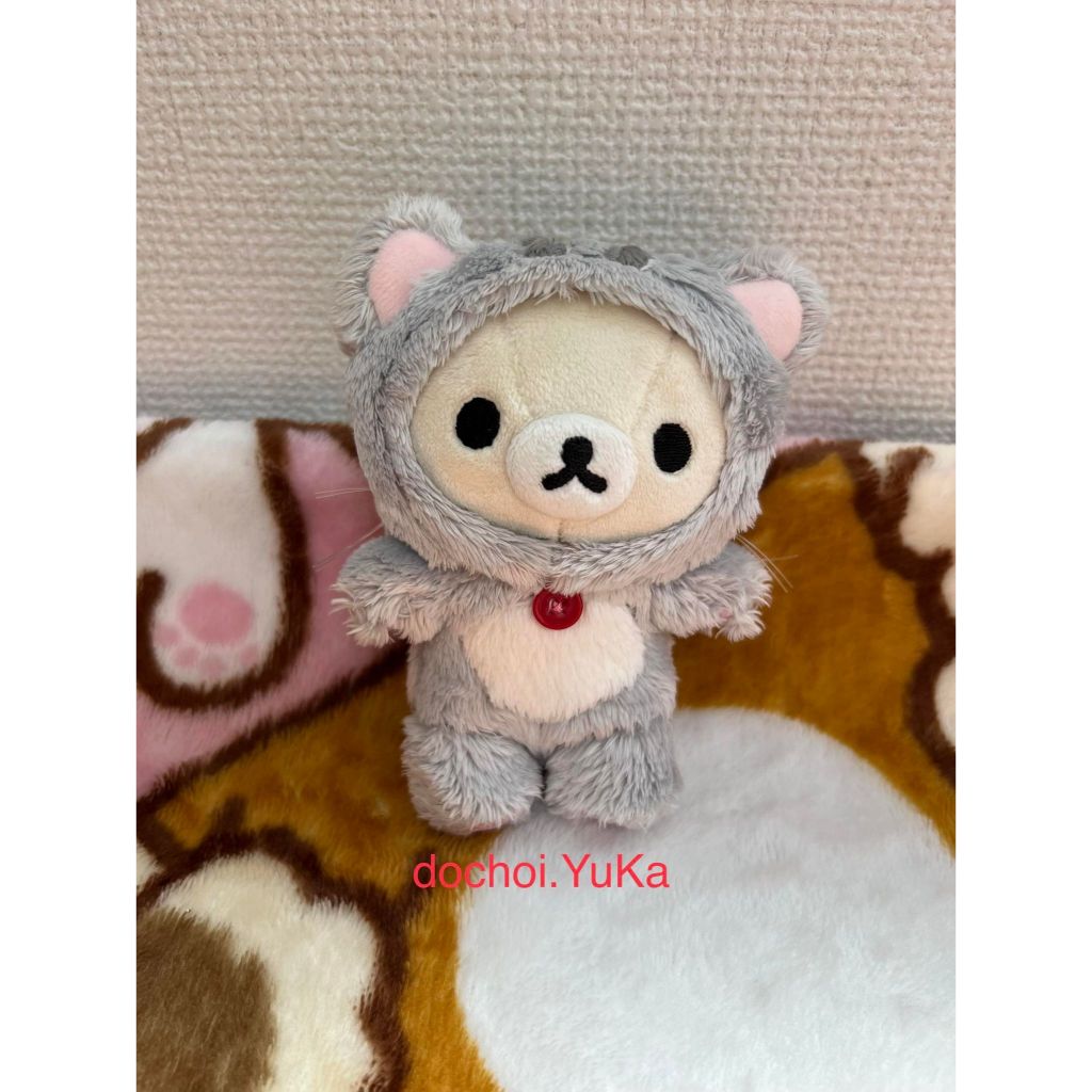 Gấu bông Korilakkuma cosplay mèo xám