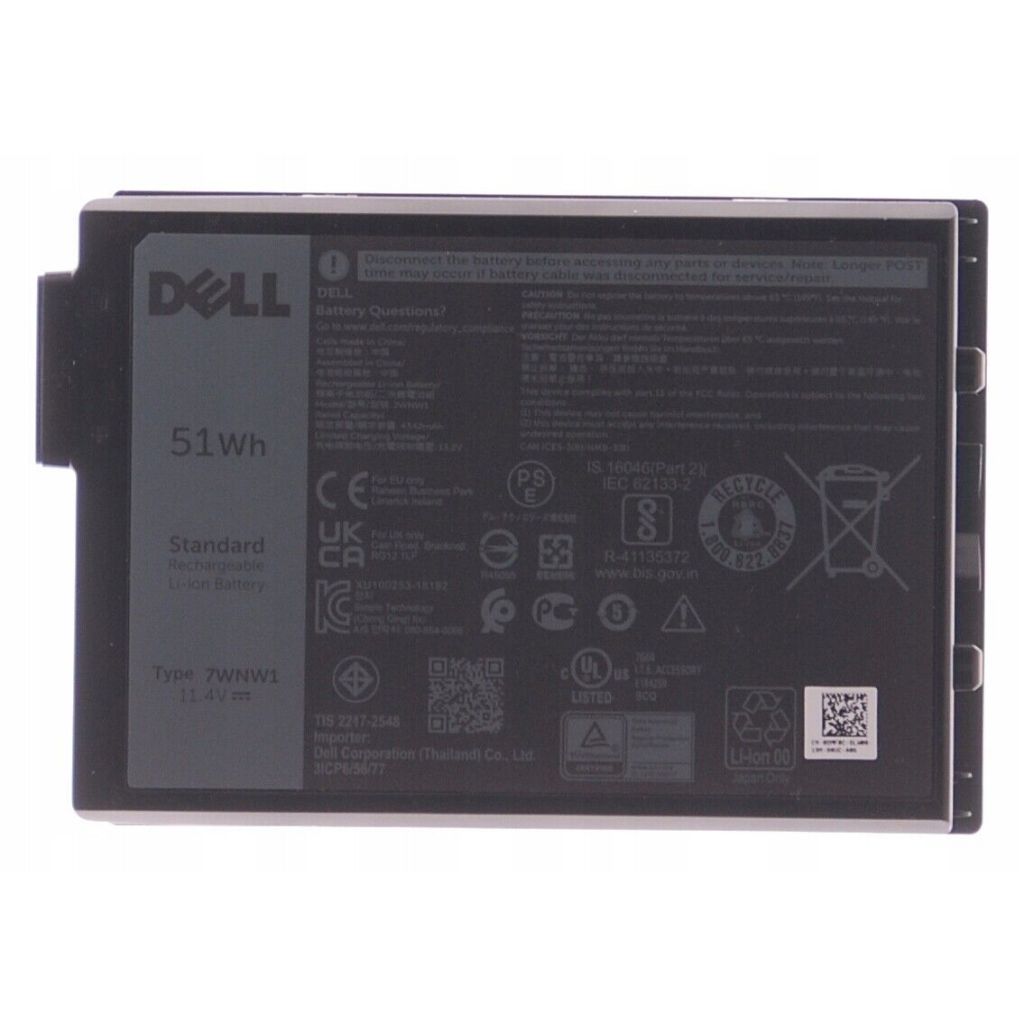 Pin ZIN Dell Latitude Rugged 5420, 5424, 7424 51Wh 7WNW1