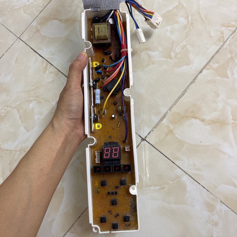 bo mạch máy giặt SANYO cửa trên 6 phím ASW - U700ZT, U800ZT, U850ZT, F700ZT, F800ZT tháo máy zin