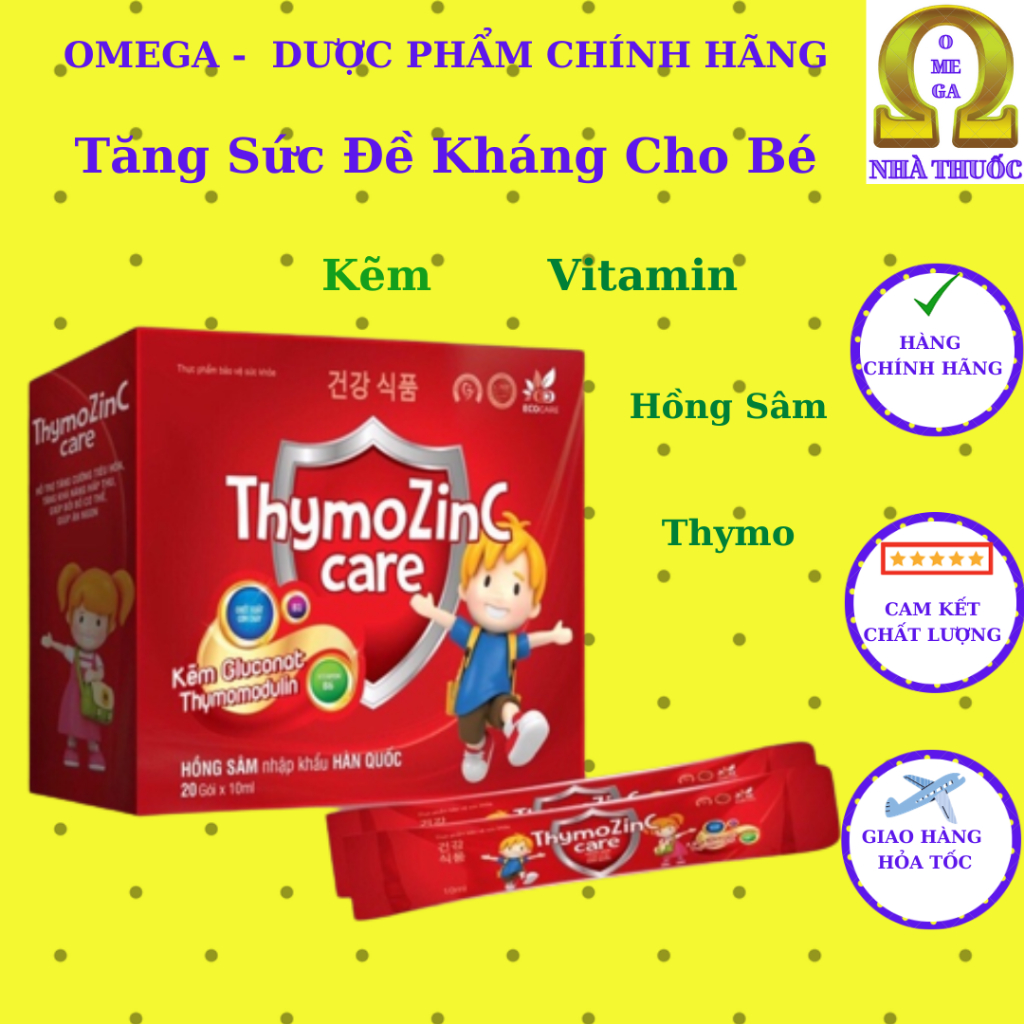 ThymozinC Care - Dùng Cho Trẻ Biếng Ăn, Chậm Lớn, Sức Đề Kháng Kém