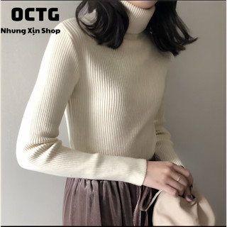 Áo len tăm body cổ lọ