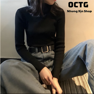Áo len tăm body cổ lọ