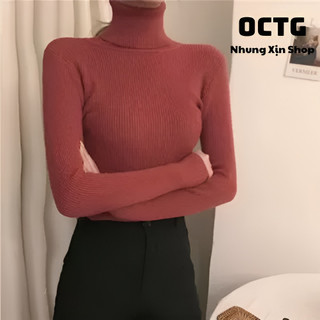 Áo len tăm body cổ lọ