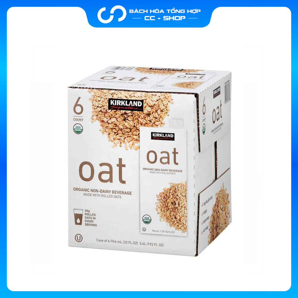 Thùng 6 Hộp Sữa Yến Mạch Organic Non-Dairy Oat Beverage (946ml) 06/2024 (Thùng)