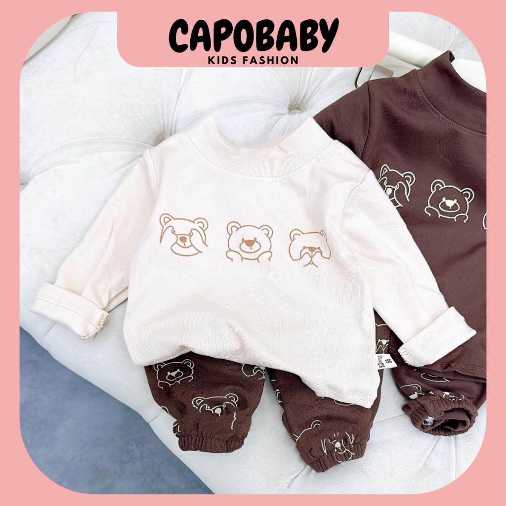 Bộ zip Lông Hàn dày ấm cho bé, bộ đồ cho bé 6-15kg