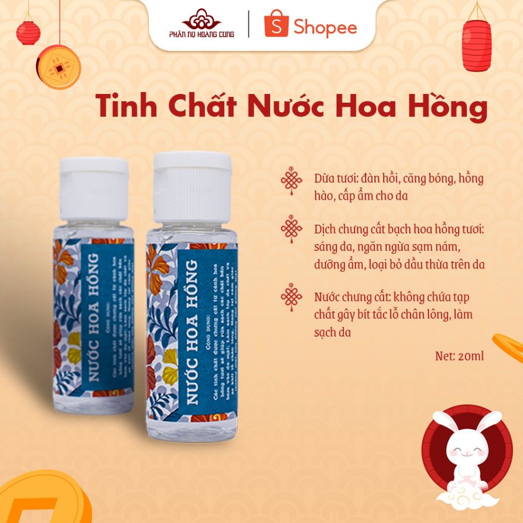 Nước Hoa Hồng Mini Size Phấn Nụ Hoàng Cung 20ml