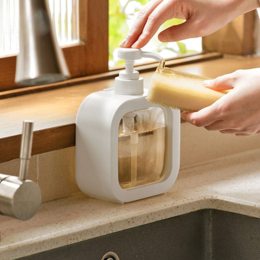 Chai nhựa trong suốt chiết dầu gội, sữa tắm, nước rửa tay phòng tắm tiện lợi không rò rỉ